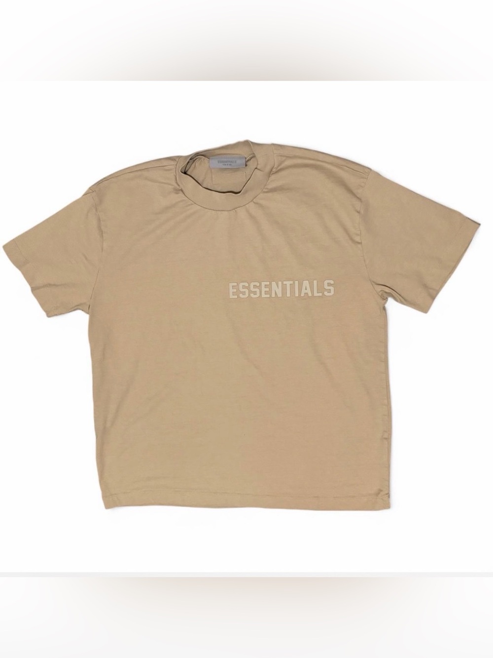 ESSENTIALS Fear of God Tan T-Shirt Size Large Oversized Streetwear